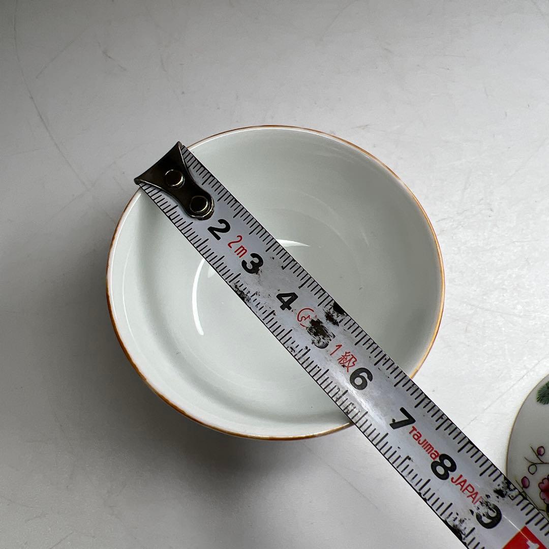 中国清時代 同治年製粉彩 煎茶碗5客 口径約6.5㎝ 東
