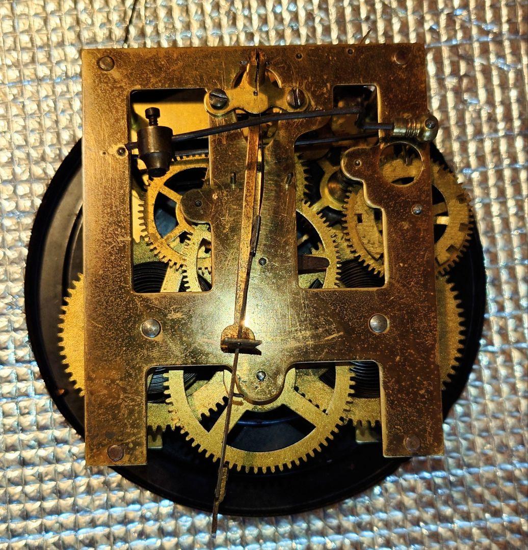 完動・美品〉精工舎 琺瑯文字盤スリゲル小角丸座敷ゼンマイ振り子