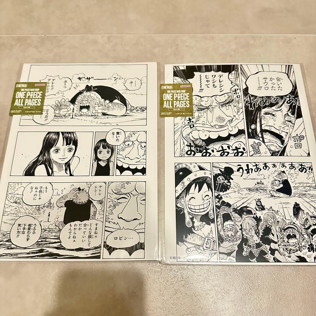 ワンピース ベースショップ ロビン all pages 2枚セット - メルカリ