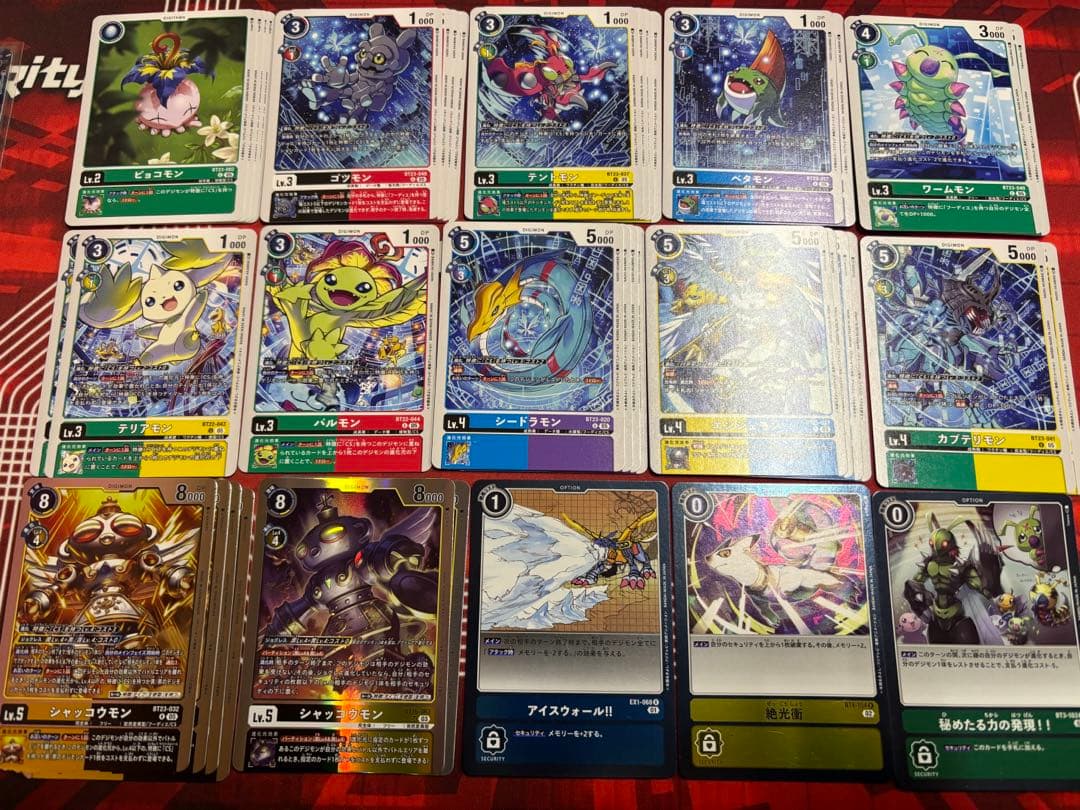 デジモンカードゲーム フーディエモンデッキ　54枚　デッキパーツ付き　数枚 デジモンカード/フーディエモン/デッキパーツ（5枚目画像追加済み