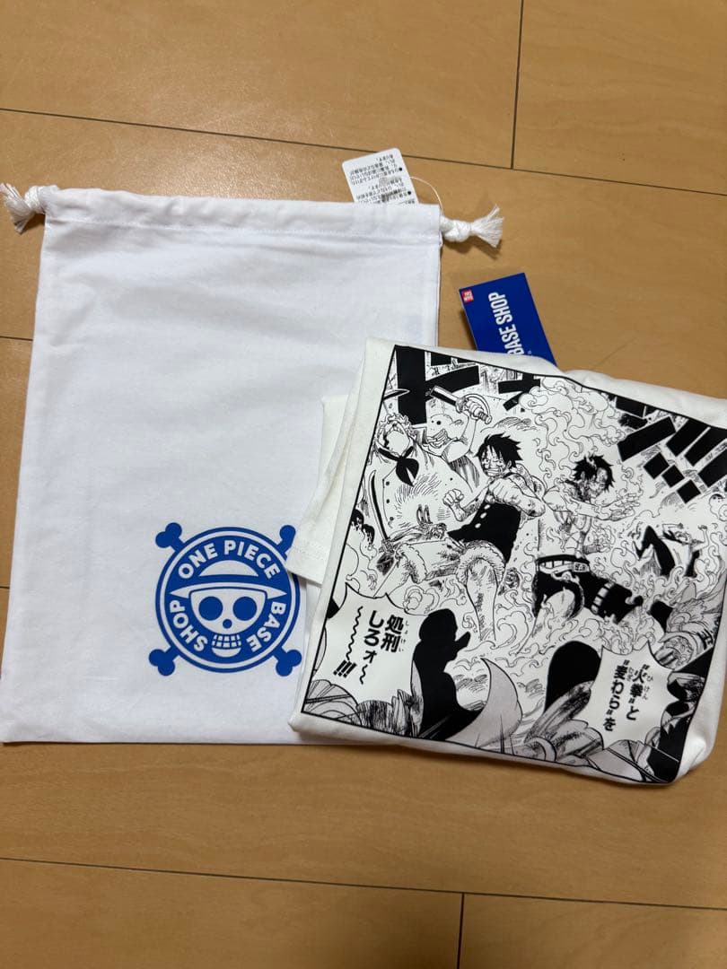 ワンピース　ベースショップ　オリジナルTシャツ　ルフィ　ルフィ　エース　原作絵 ONE PIECE ORIGINAL T-SHIRT PRINT（大人サイズ） | ONE PIECE BASE