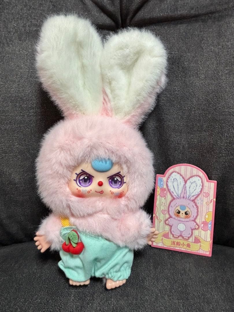 babythree ベイビースリー ミニマカロン うさぎ ぬいぐるみ ピンク