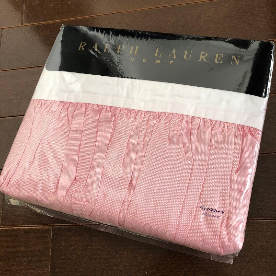 未使用　ラルフローレン　オックスソリッド　ベッドスカート　ダブル O'NEIL of DUBLIN（オニールオブダブリン） 【並行輸入品】 スカート