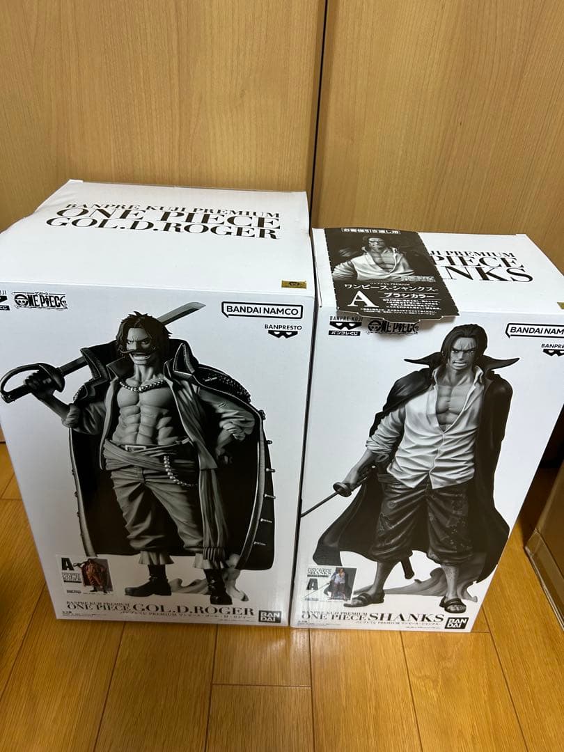 ワンピース バンプレくじプレミアム A賞 シャンクス A賞 ロジャー 2体