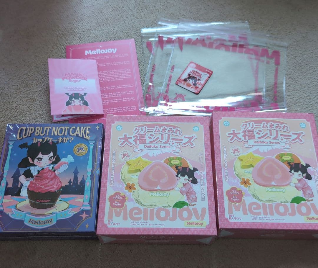 mellojoy　メロジョイ　スクイーズ　大福×2　カップケーキ　未開封 新品未開封】Mellojoy カップケーキか メロジョイ スクイーズ｜Yahoo
