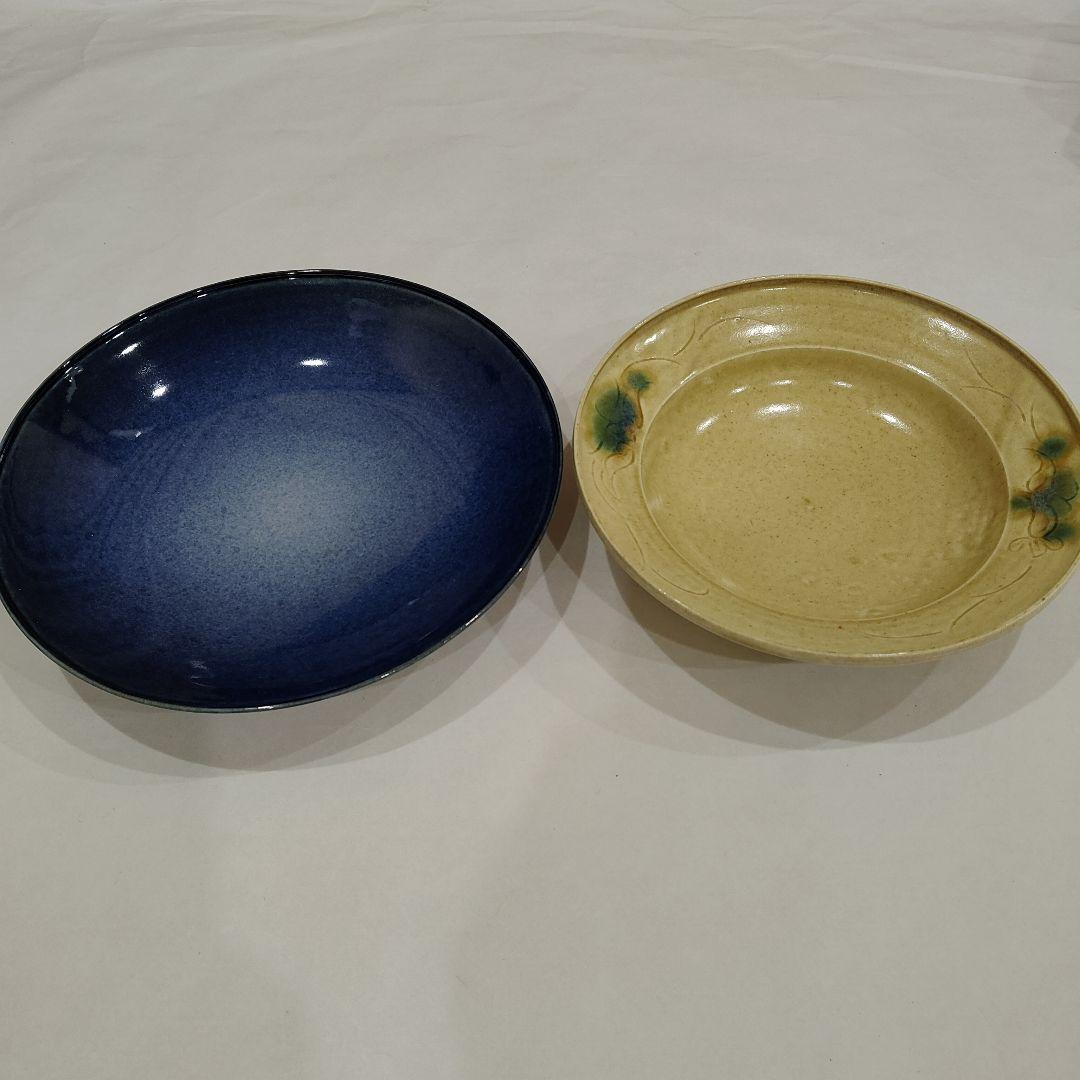 青とクリーム色の陶器皿2点セット 直営店限定シリーズ「クラシック」に新色ができました | 白山陶器直営