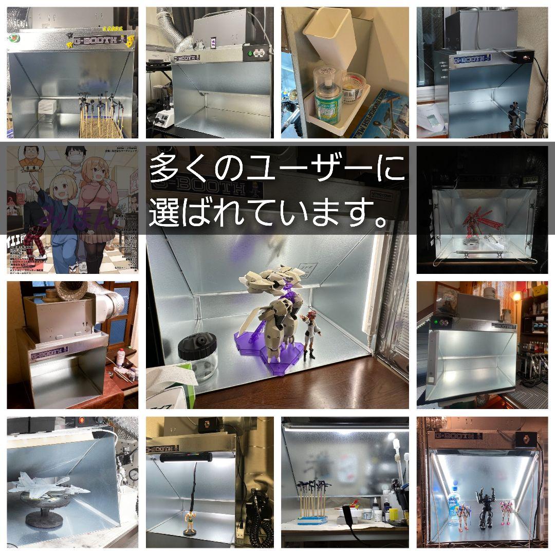 塗装ブースG-BOOTH M450 350m3/h ProSpace変更可モデル