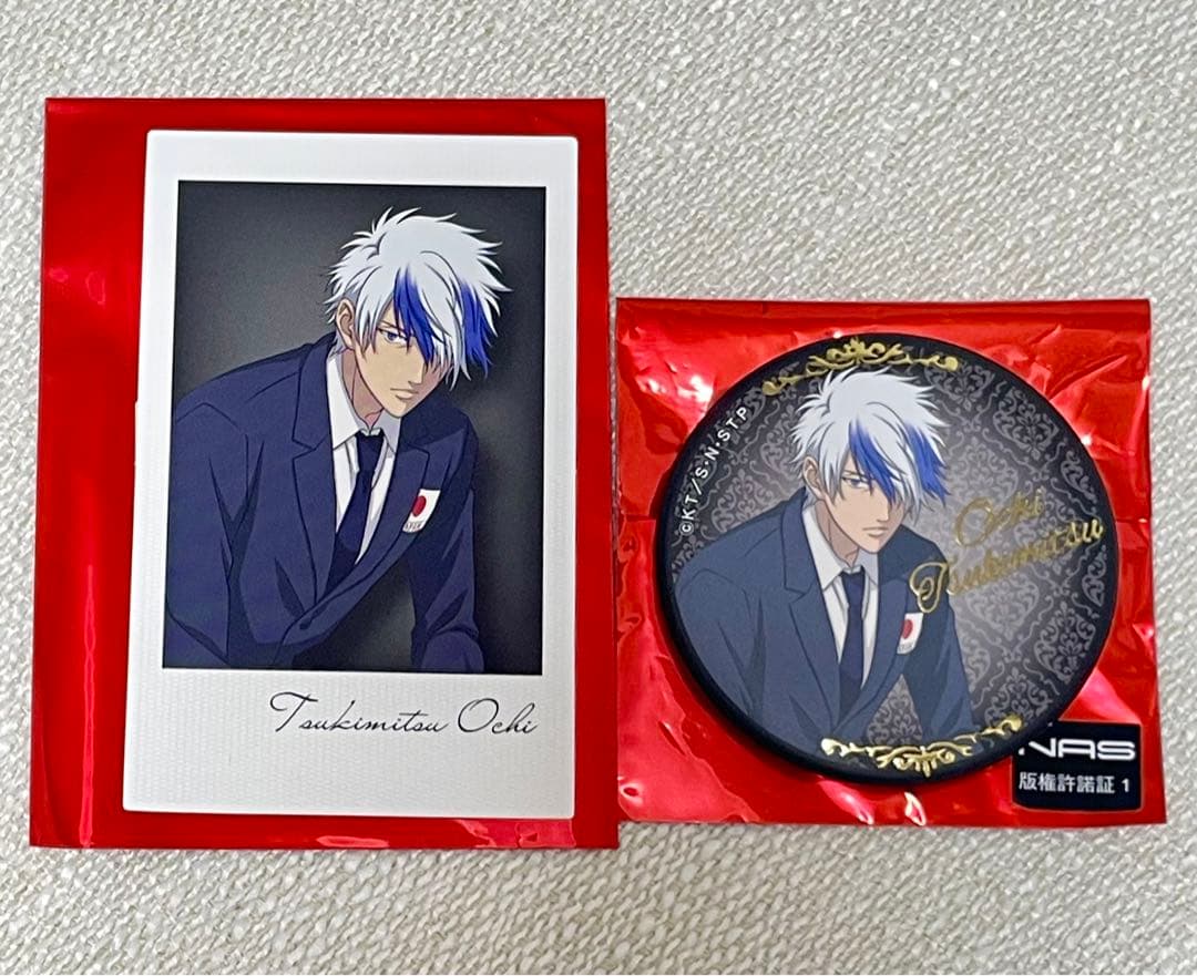 新品 新テニスの王子様 ジャンフェス 越知月光 代表スーツ 缶バッジ