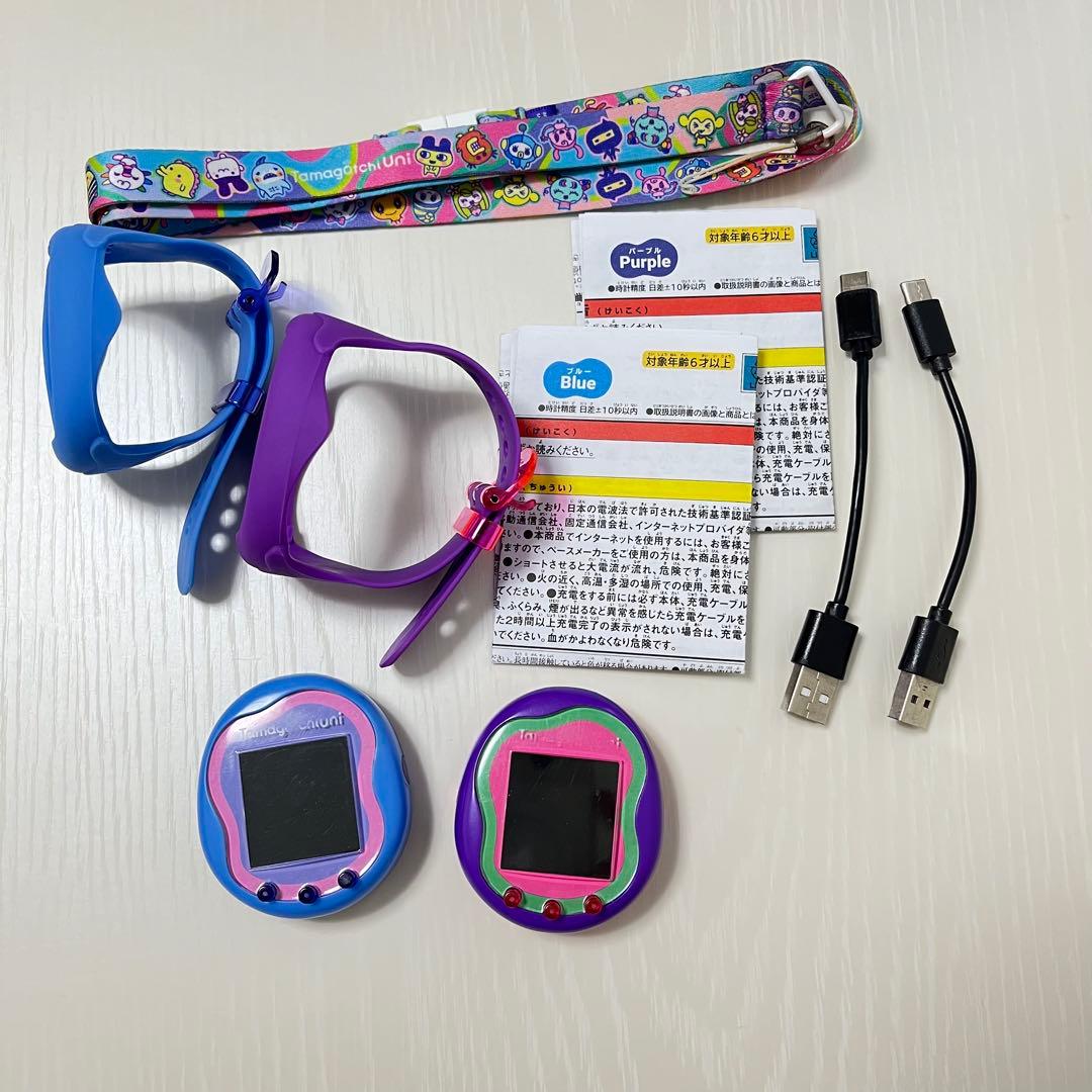 ジャンク品】たまごっちユニ Tamagotchi Uni ブルー パープル - メルカリ