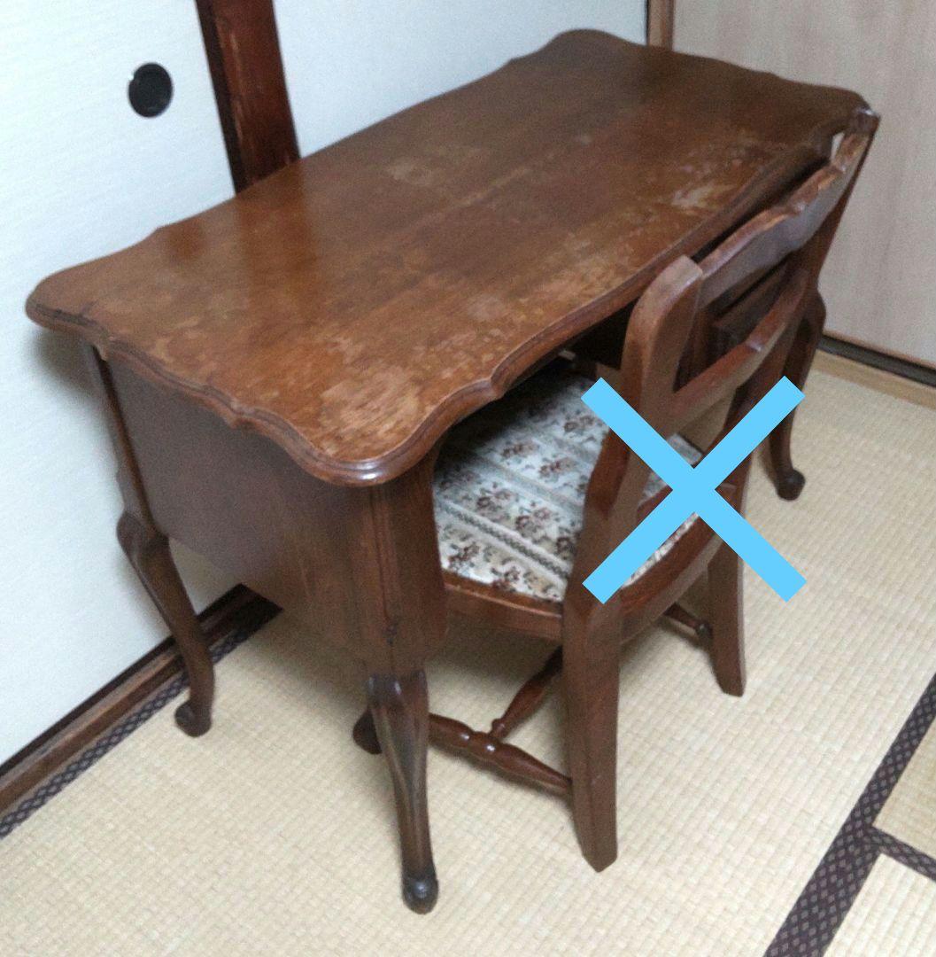 アンティーク机 レトロ アンティーク調 マホガニー 書斎机 作業机 デスク テーブル ダーク