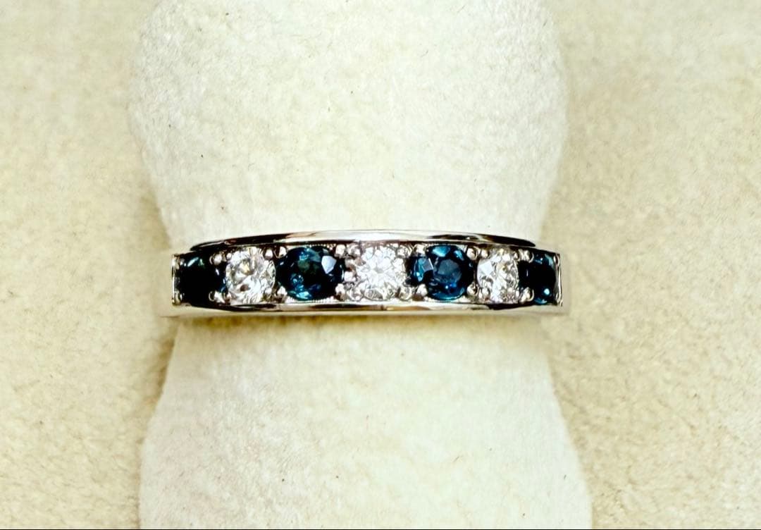 極美品！　アレキサンドライト　0.34ct Pt950 リング（No.8179）