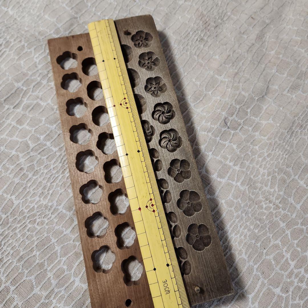 梅花5柄 菓子木型 古い 木型 菓子型 和菓子 木製 古道具 古物 - メルカリ