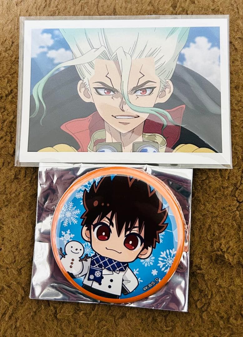 Dr.STONE ドクターストーン 雪まつり ミニキャラ 缶バッジ クロム 千空