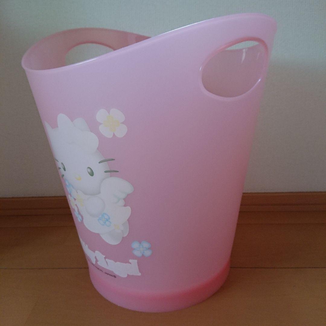 中古 洗濯かご(ランドリーバスケット) ハローキティ エンジェルキティ
