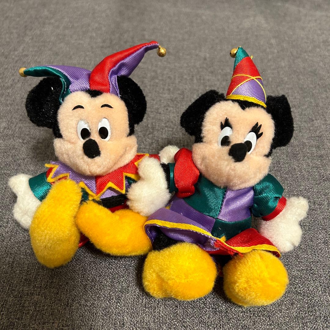 年代物】ディズニーランド15周年記念 ミッキー&ミニー ピエロ