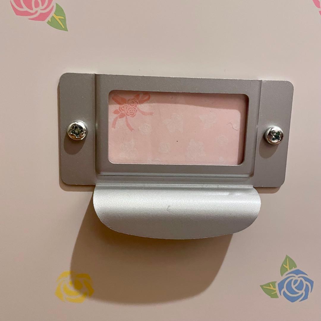 希少】ハローキティ ミニバラ 木製 マルチチェスト 家具 01年製 平成