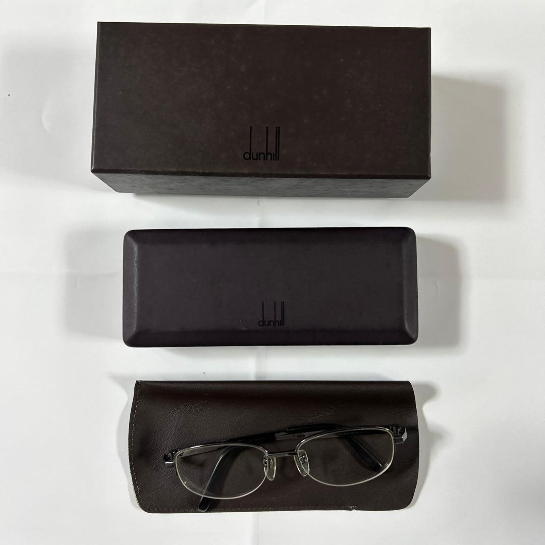 dunhillメガネフレーム ケース、外箱あり dunhill（ダンヒル） メガネフレーム ハーフリム dunhill VDH209J 0300
