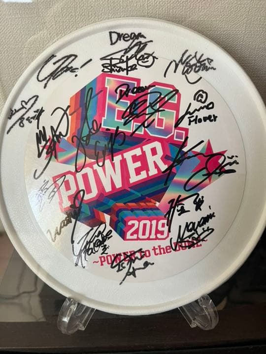 E-girls全メンバー直筆サイン入りフリスビー E-girls - E-girls☆メンバー全員直筆サインポスター(^。^)の通販 by