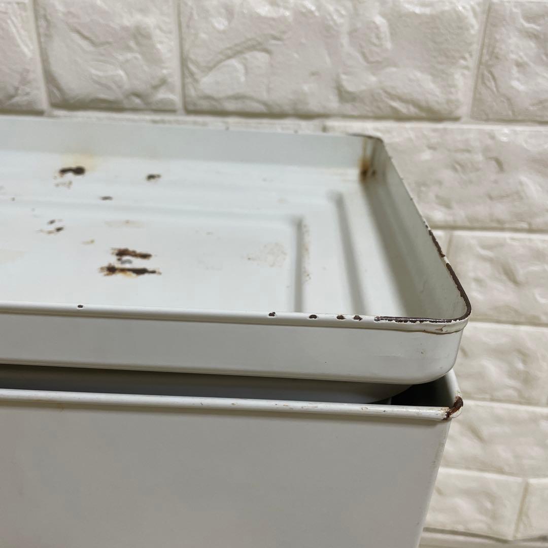 トラッシュ缶 ホーロー ゴミ箱 収納缶 - メルカリ