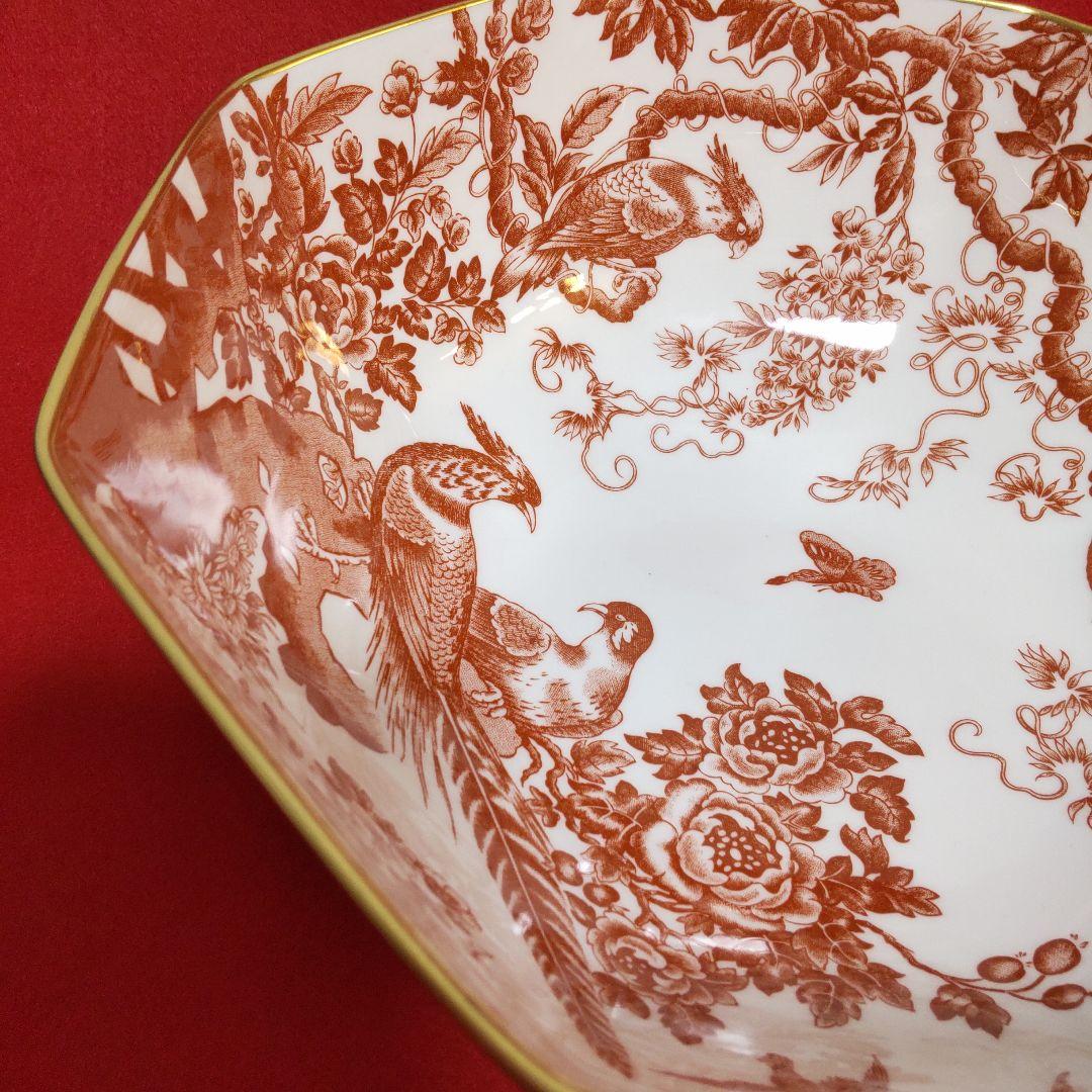 ロイヤルクラウンダービー エイビス レッド ボウル 大 ☆美品☆超希少☆