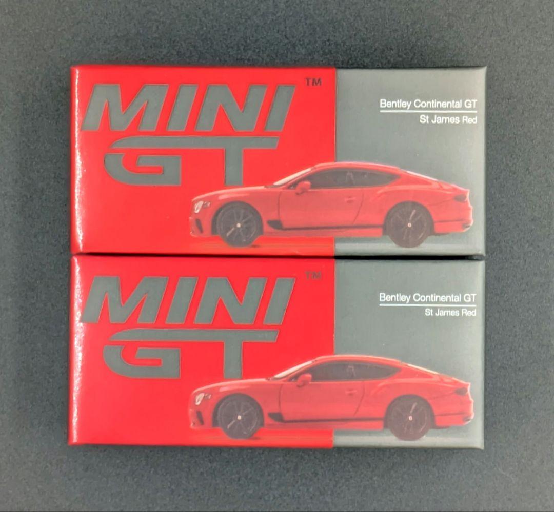 ミニカー MINI GT Bentley Continental GT St James 1:64 Mini GT Bentley Continental GT, St. James Red. Unboxing and