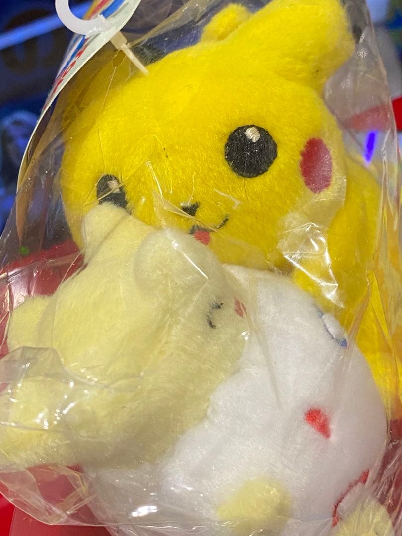 新品未使用】絶版ポケペアぬいぐるみトゲピー&ピカチュウ未開封タグ付