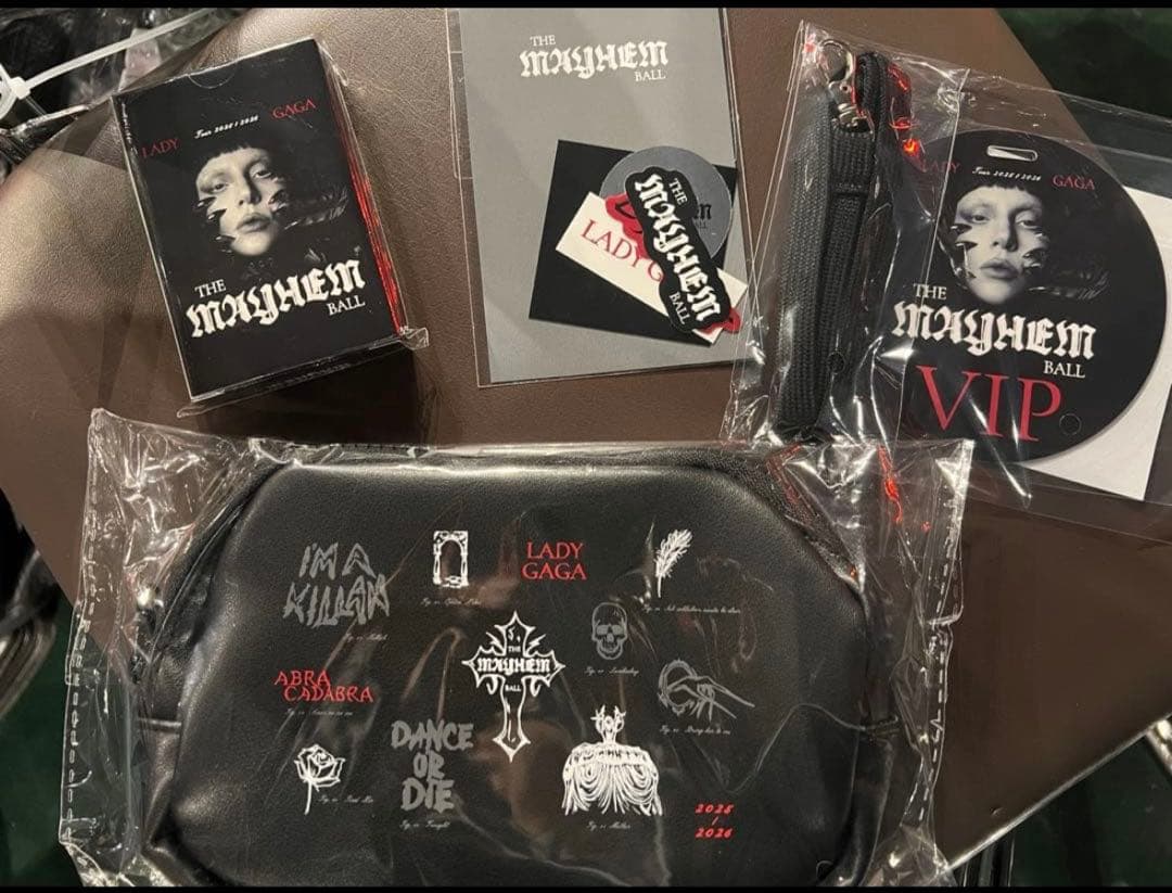 LadyGaga VIP Silver MAYHEM Ball VIP限定グッズ - メルカリ