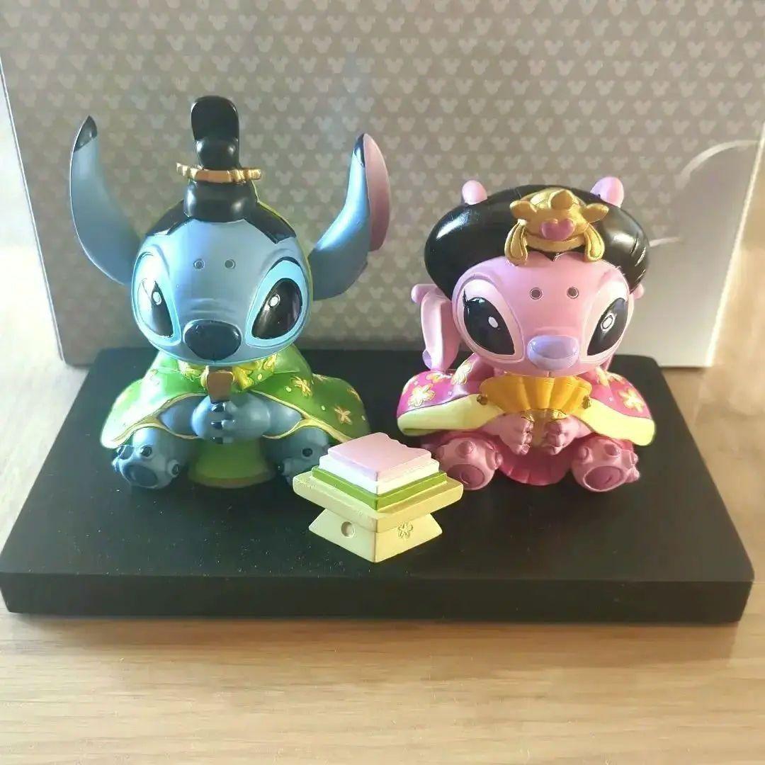 希少 リロアンドスティッチ&エンジェル フィギュア 雛人形 ひな祭り 【超美品】 ディズニー スティッチ エンジェル ひな祭り 雛人形 置物 フィギュア