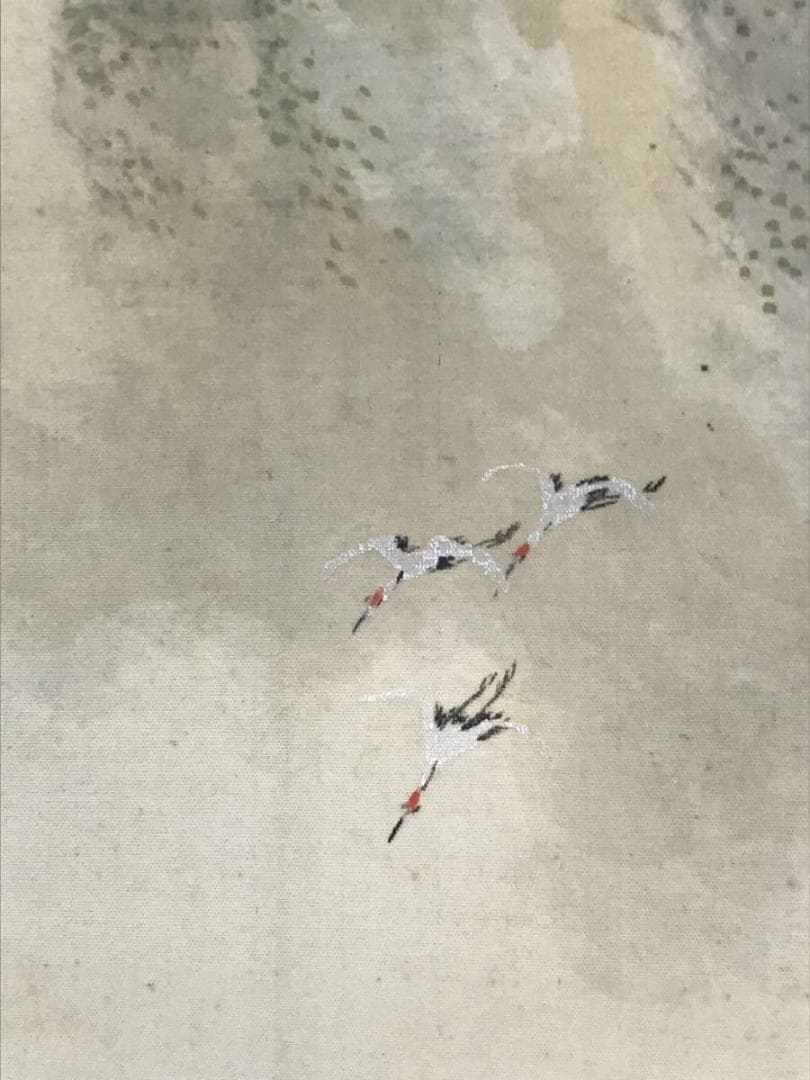 真作】景堂/蓬莱山図/山水図/祝事山水図/昭和六年筆/掛軸/名家伝来AC