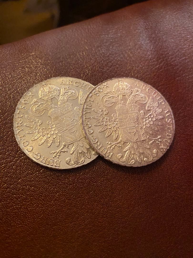 【オーストリア】マリア・テレジア　ターラー銀貨×2枚 マリア・テレジア1ターラー銀貨レプリカ|オーストリア|コレクターズ