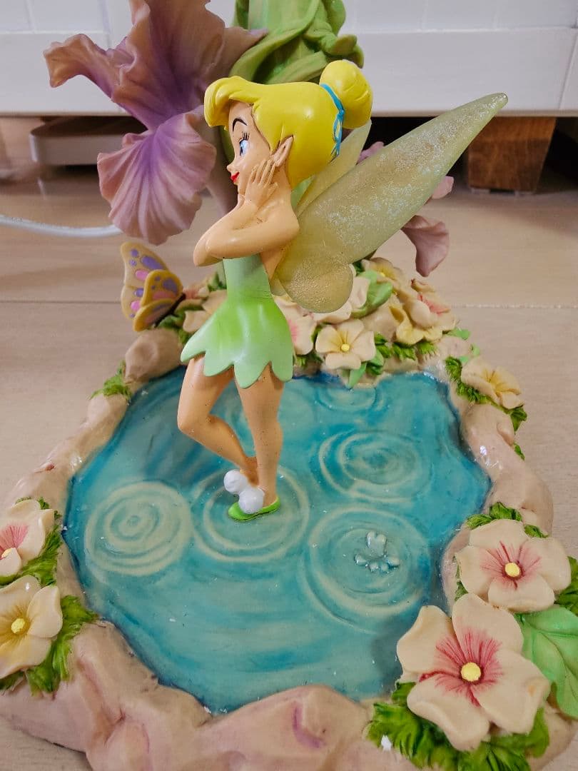 ティンカーベル ランプ ライト ディズニー 置物 フラワー 花 レア