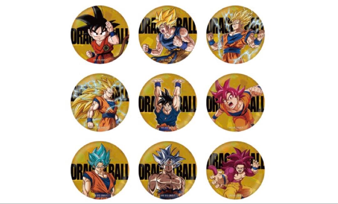 ドラゴンボール ゲンキダマツリ ホログラム缶バッジ 10点セット