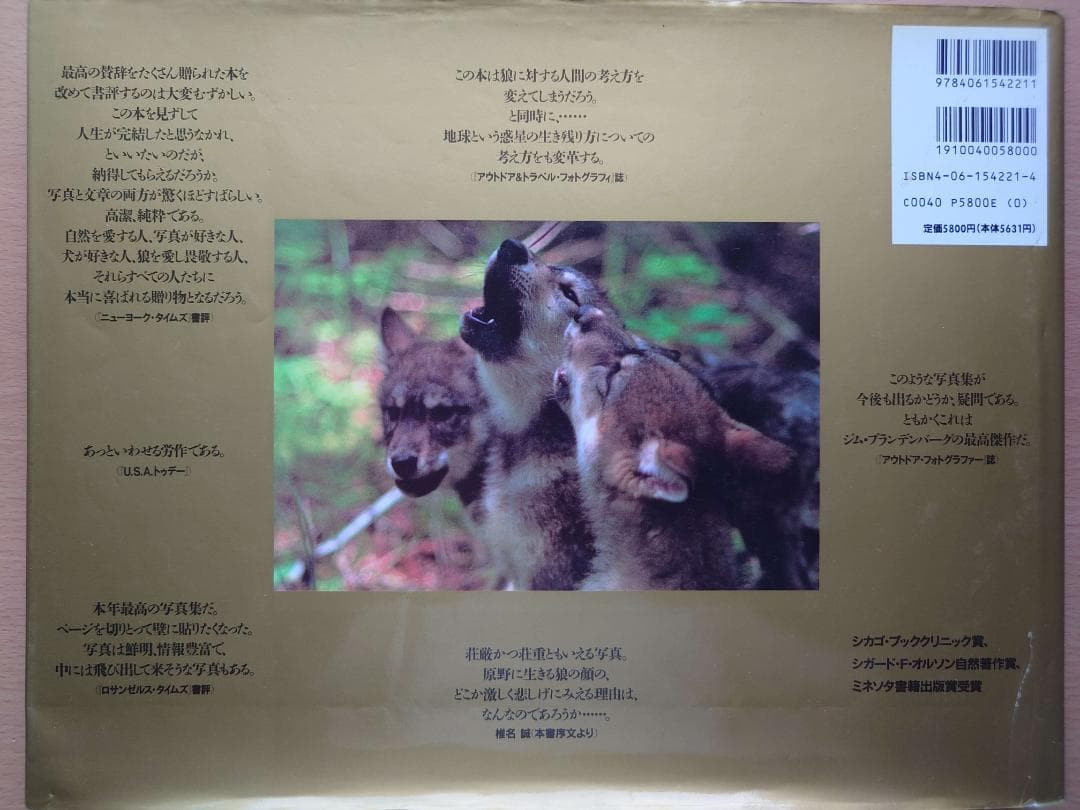 ジム・ブランデンバーグ「白いオオカミ」「ブラザー・ウルフ」絶版