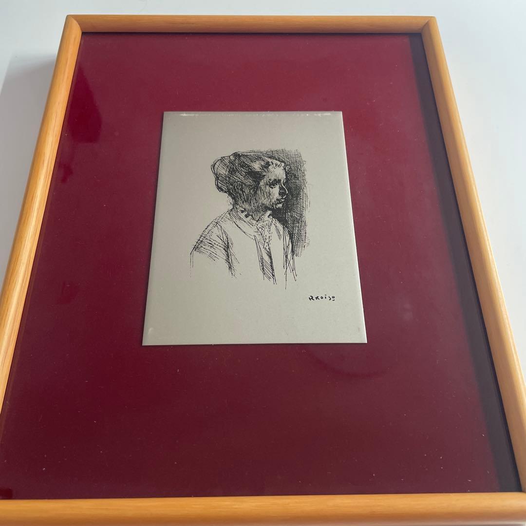 小磯良平　Rkoiso 彫金プレート 小磯良平 銅版画 8/50 鉛筆サイン | 古美術ささき