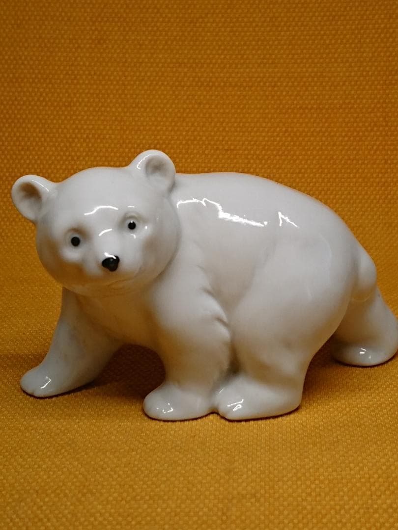 どこで 買える か家具・インテリア - 【美品】ビンテージ 熊 白熊 陶器
