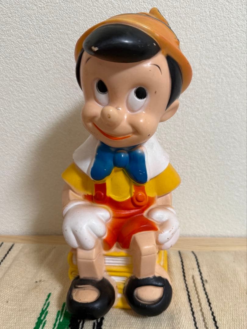 ピノキオ　貯金箱　アメトイ　ソフビ　ビンテージ　ディズニー　アメリカン雑貨 ピノキオ 貯金箱 アメトイ ソフビ ビンテージ ディズニー アメリカン雑貨
