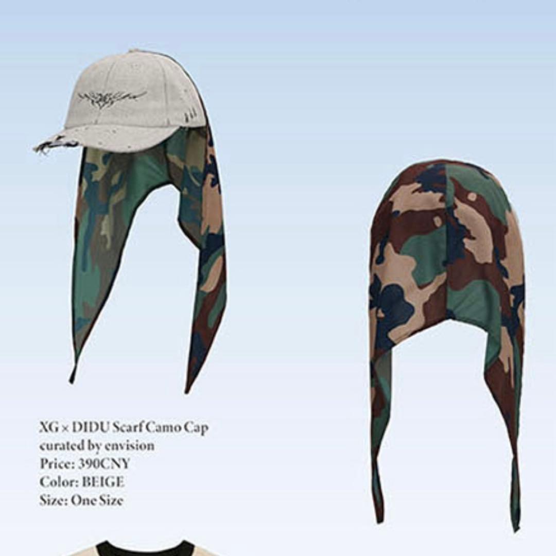 激レア】XG didu & yueqi qi scarf camo cap - メルカリ