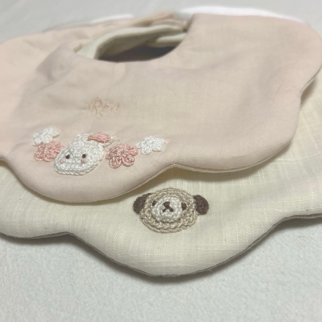ルナケイコ様専用☆ハンドメイドスタイ 名入れスタイ - メルカリ