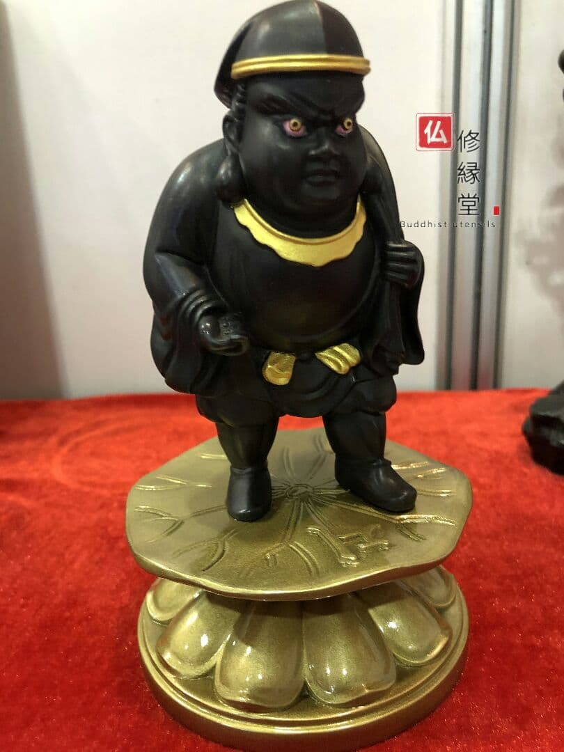 仏像 大黒天 極彩色絵系 法事 仏事 仏様 ご本尊様 青銅製 18cm - メルカリ