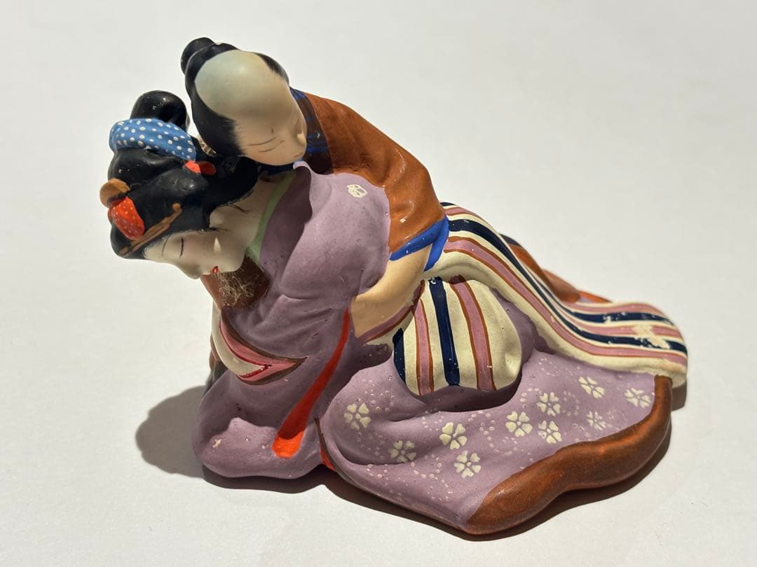 春画人形 裏絵 日本人形 枕絵 陶器 1点 Yahoo!オークション - 裏絵春画陶器製人形 裏絵 春画 春画人形 陶器製