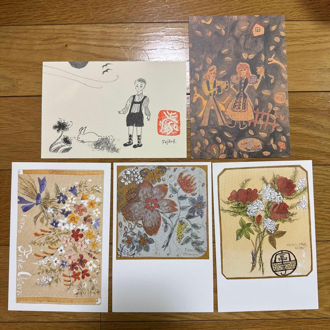 フジ子・ヘミング アート 絵画 餌撒き ポストカードおまけ付き - メルカリ