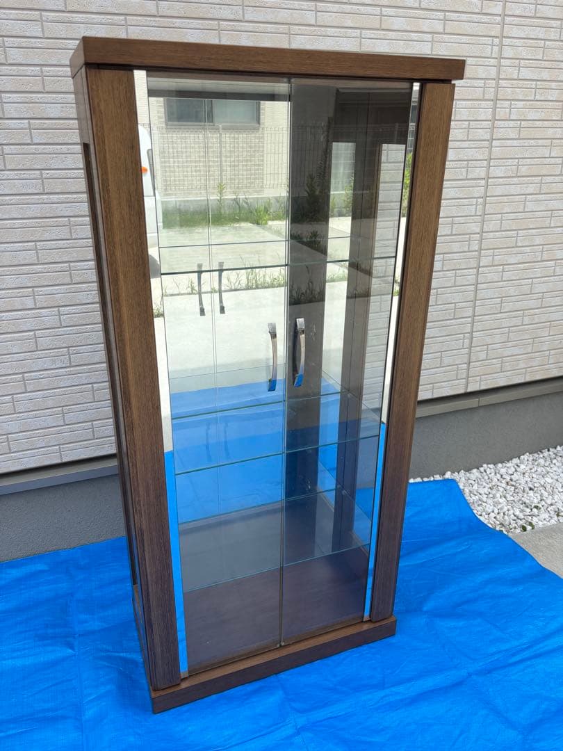 美品‼︎コレクション棚 食器棚 ガラス コレクションラック ミホーク 62コレクション 飾り棚 カップボード