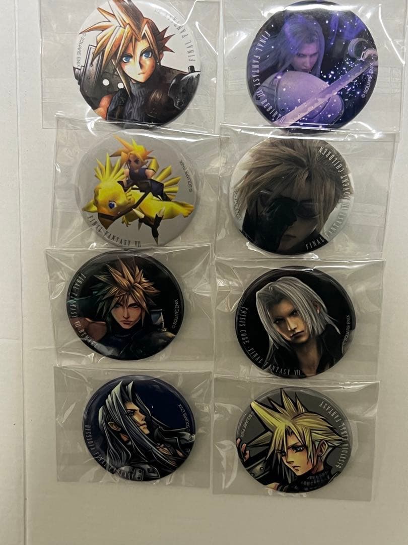 ファイナルファンタジーVII セフィロス クラウド 缶バッジ まとめ売り