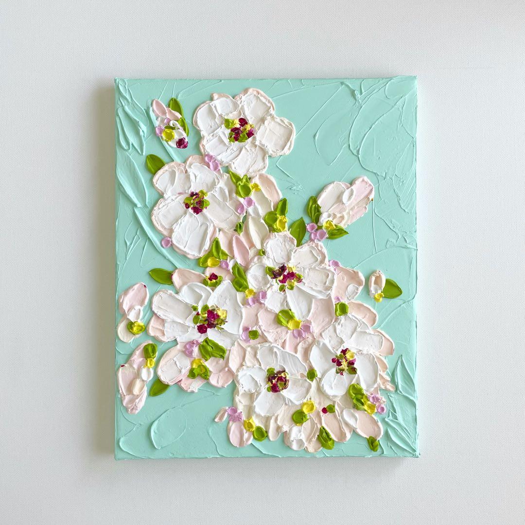 Spring 絵画原画 アクリル画テクスチャーアート