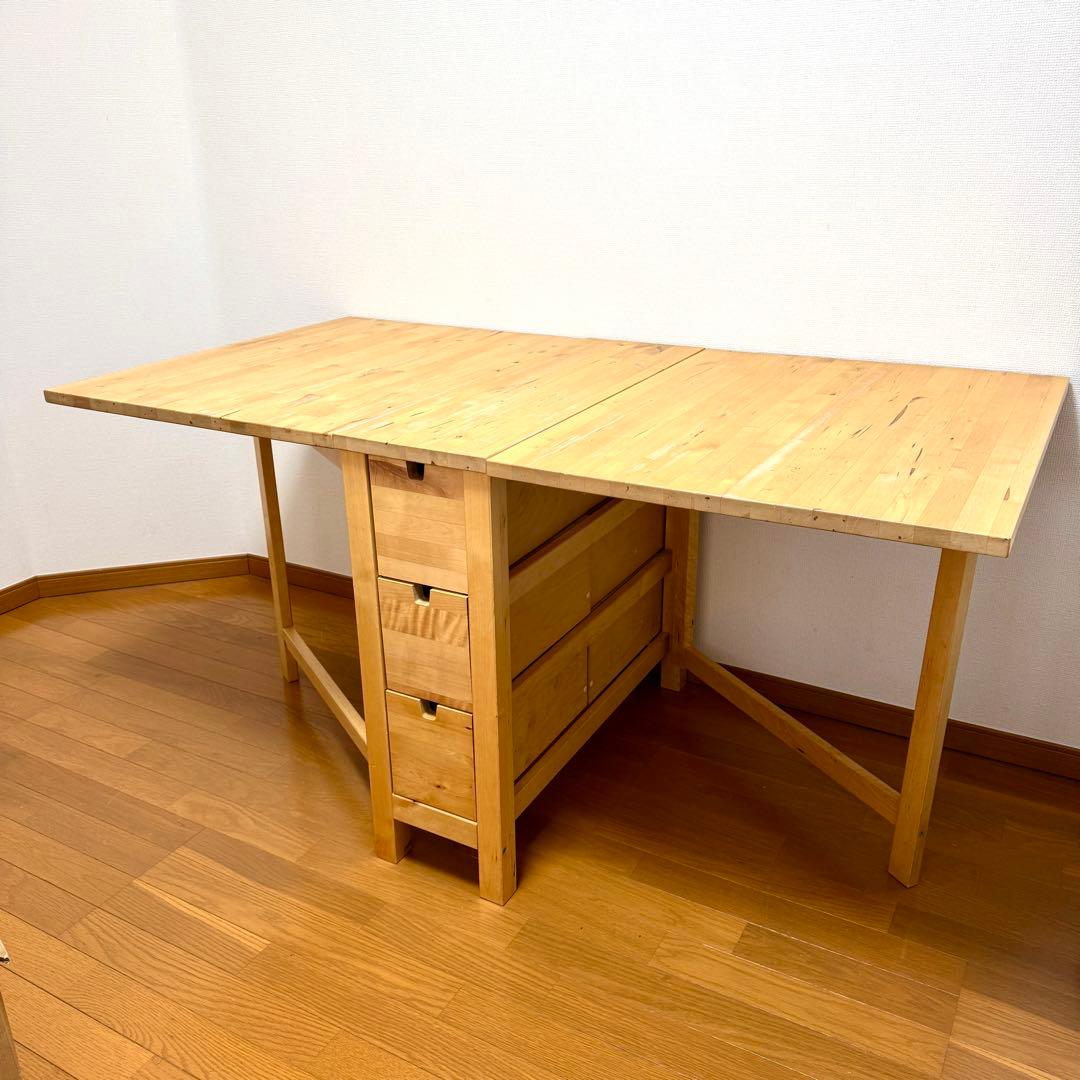 【無料配送有り】IKEA イケア NORDEN ノールデン ゲートレックテーブル NORDEN ノールデン ゲートレッグテーブル, バーチ, 26/89/152x80 cm - IKEA