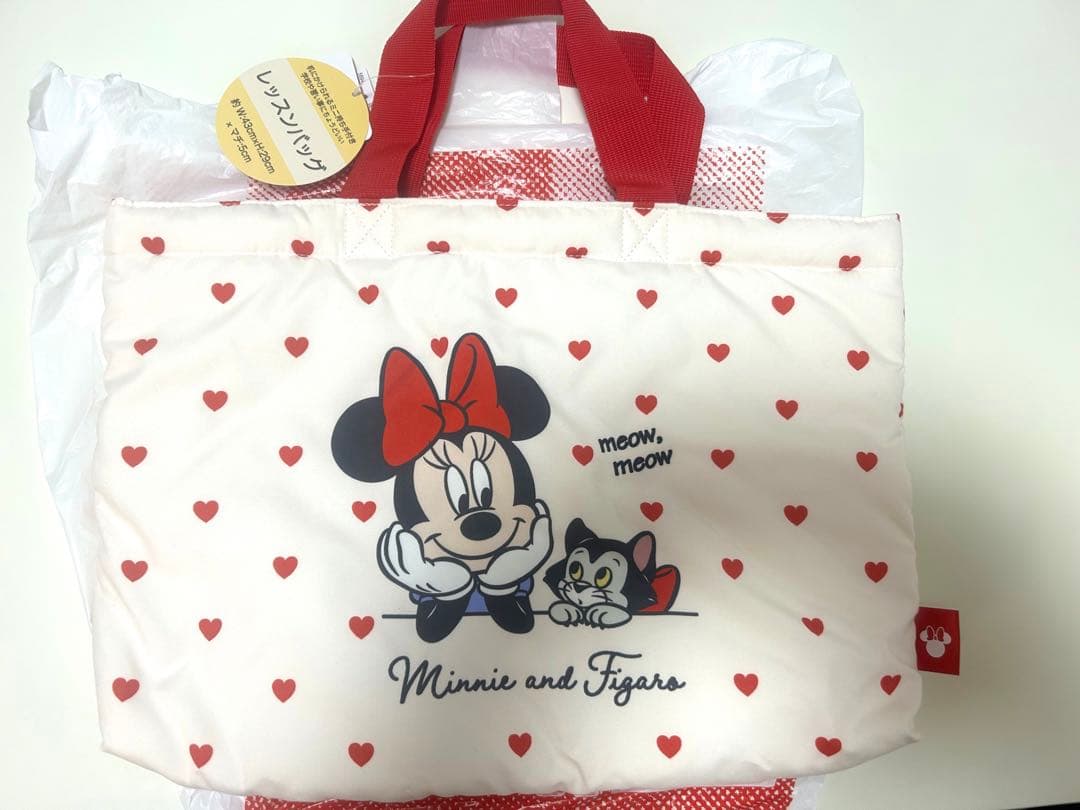 お値下げ‼️【新品•未使用】ディズニー ミニーマウス レッスンバッグ