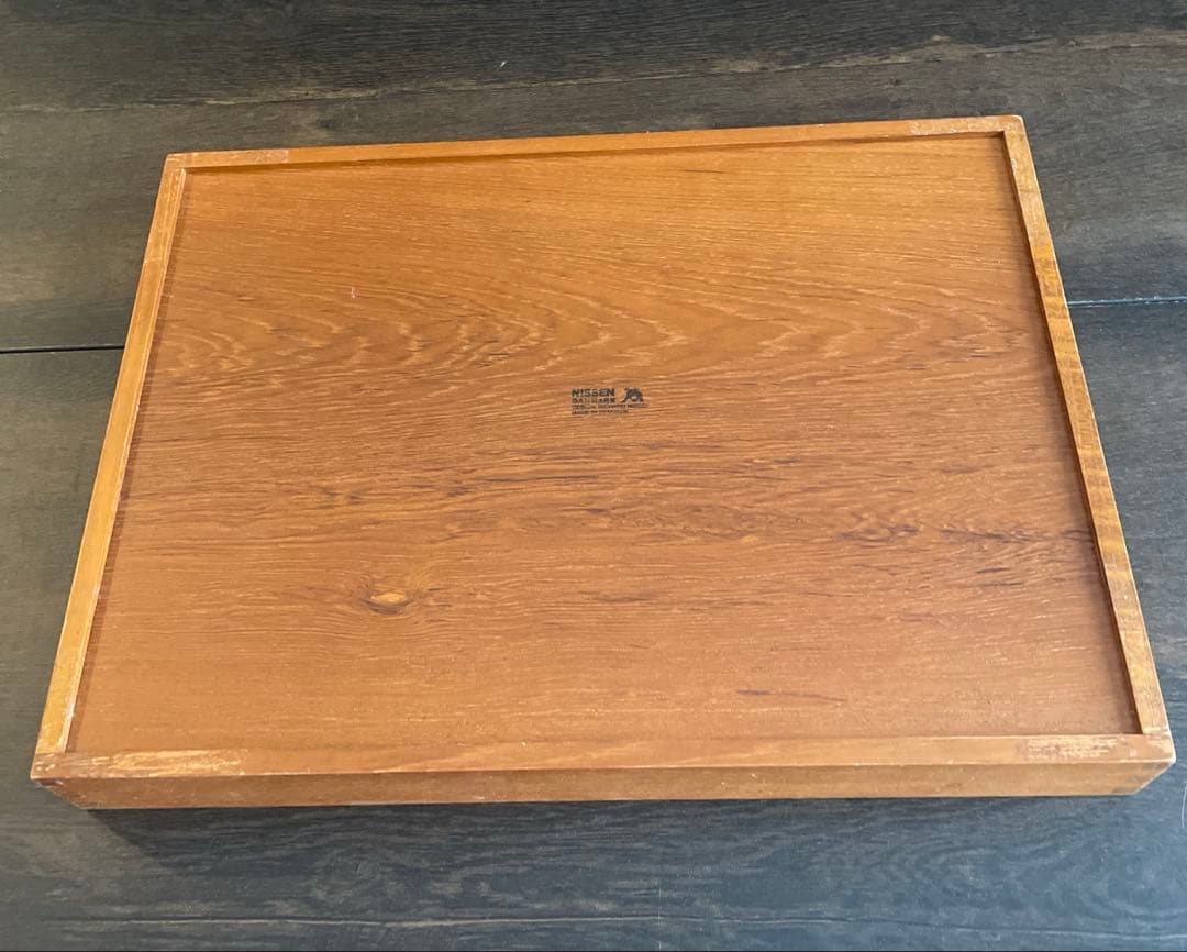 ビンテージ】 デンマーク NISSEN チーク Teak 木製 無垢材 トレイ