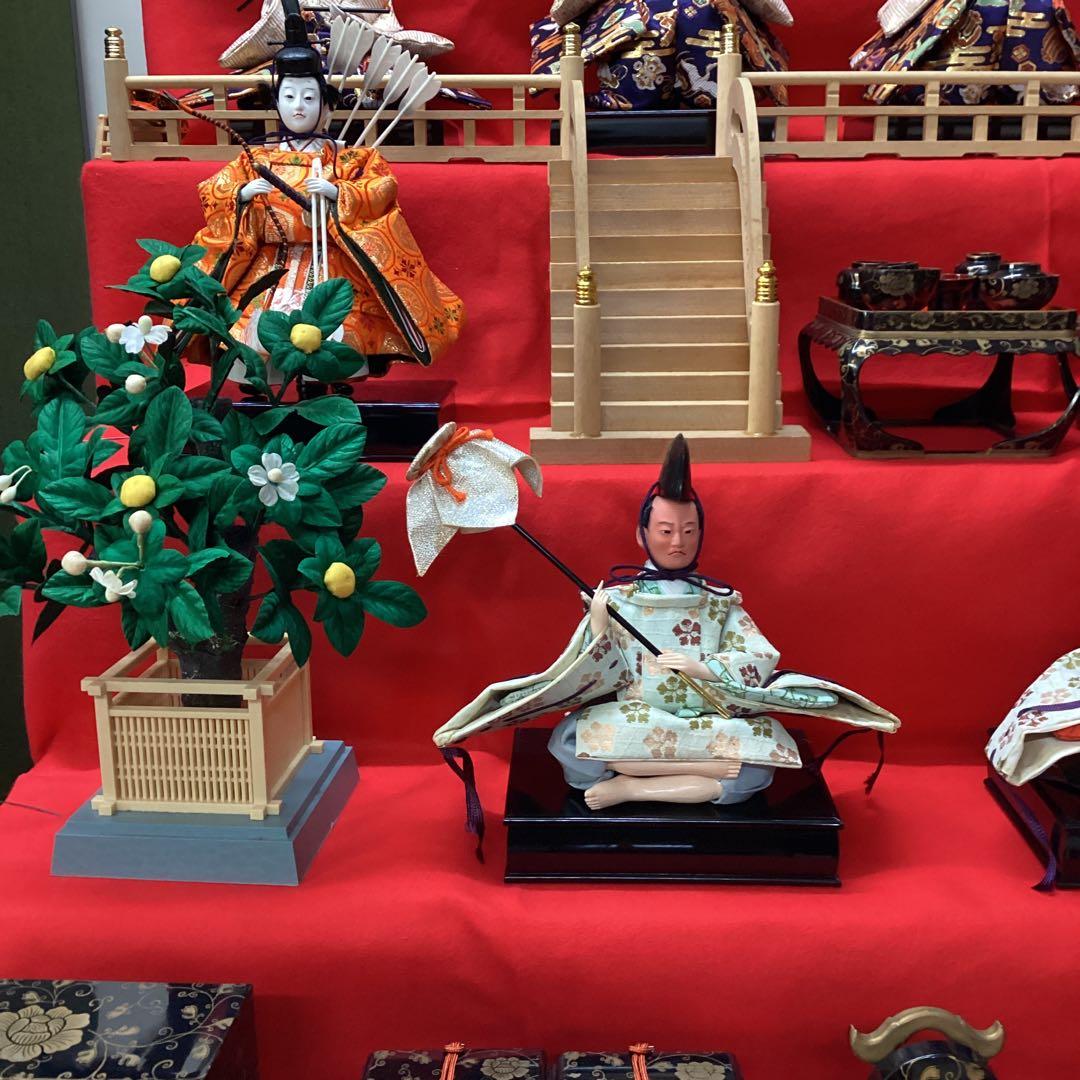 雛人形 七段飾り 雛の恵 中古品 120巾 東玉 - メルカリ