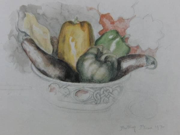 バルテュス、BALTHUS、野菜のある静物、希少な額装用画集より｜