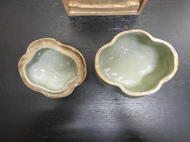 青磁蓋物 七官？天龍寺？ 合わせ箱 MA378 - メルカリ